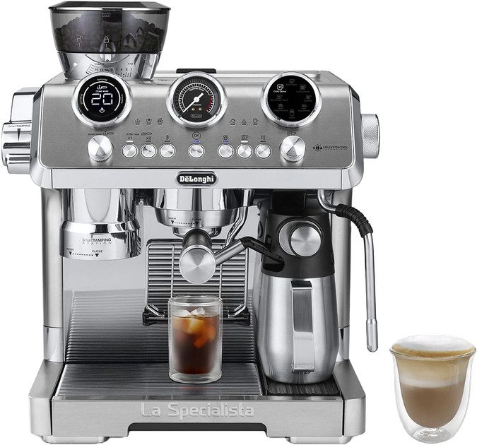 Кофеварка рожковая Delonghi La Specialista Maestro EC 9885.M 1450 Вт серебристая
