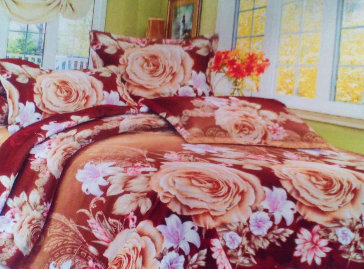 Комплект постельного белья от украинского производителя Polycotton Полуторный 90946 Комплект постельного белья от украинского производителя Polycotton Полуторный 90946
