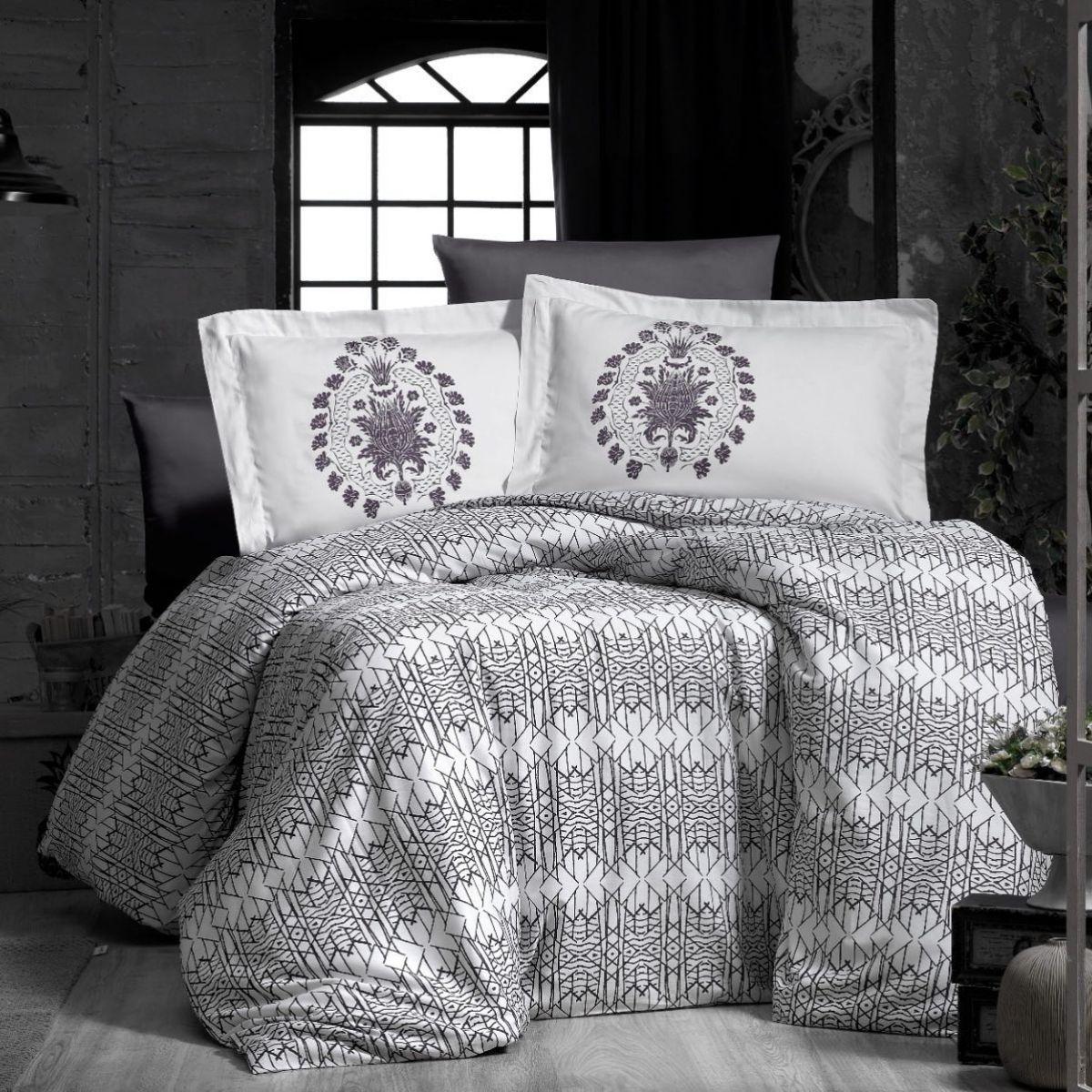 Постельное белье евро Arya Vogue Де Люкс Сатин Puper AR-A107252 200х220 см