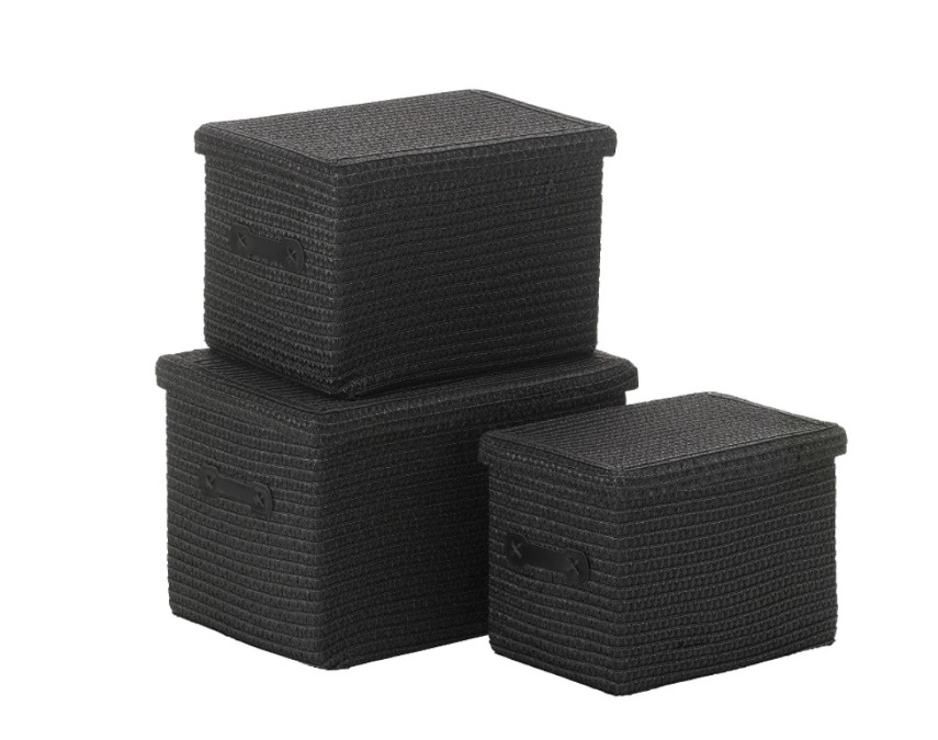 Набор корзин Kela Rimossa 32124 3 предмета черный