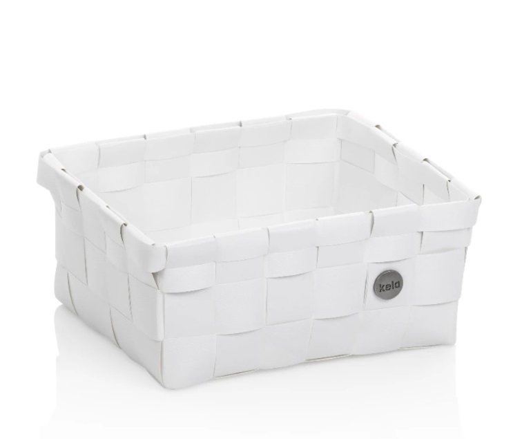 Корзина для хранения прямоугольная Kela Neo 24467 19х23х10 см белая