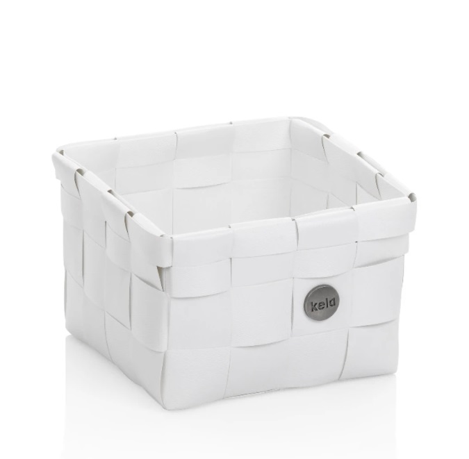 Корзина для хранения квадратная Kela Neo 24466 15х15х10 см белая