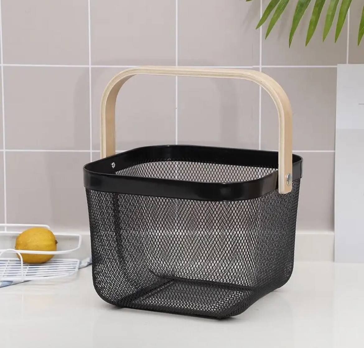 Корзина с ручками Ardesto Midori AR-0901-B 25х24.5х18 см черная Корзина с ручками Ardesto Midori AR-0901-B 25х24.5х18 см черная