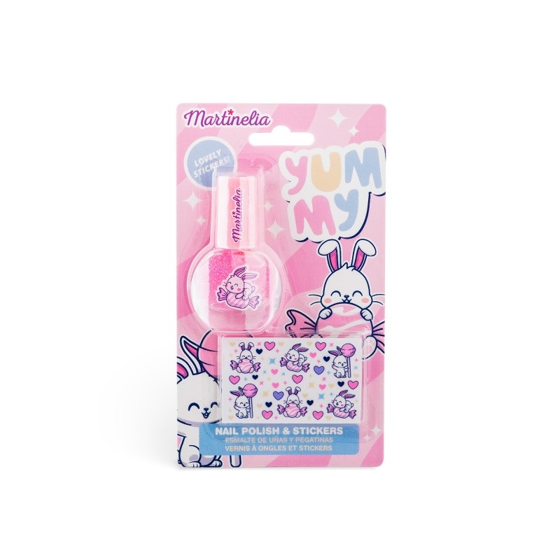 Лак для ногтей с наклейками детский Martinelia Yummy 12241