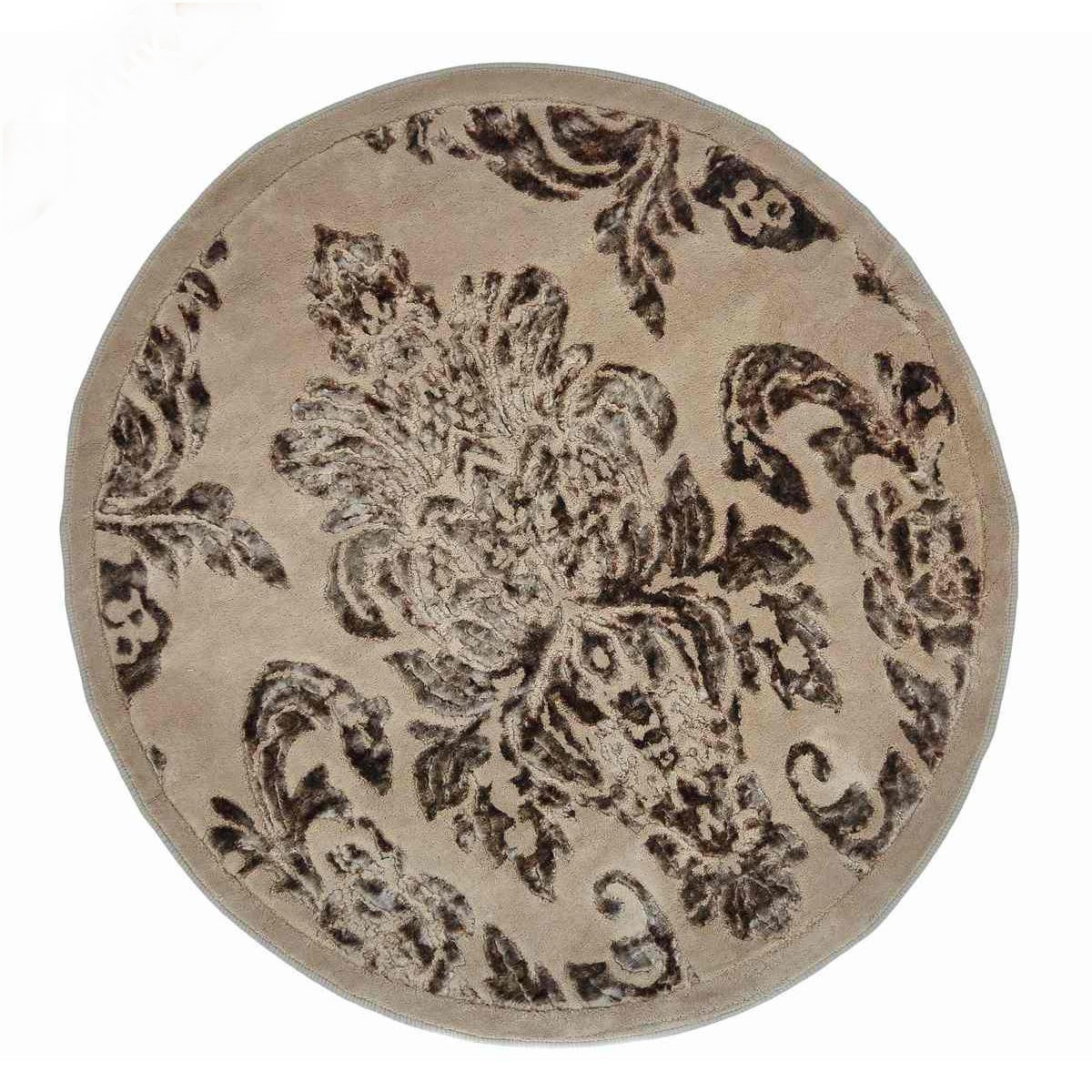 Коврик в ванную круглый Arya Osmanli AR-TR1004843-brown 120 см коричневый