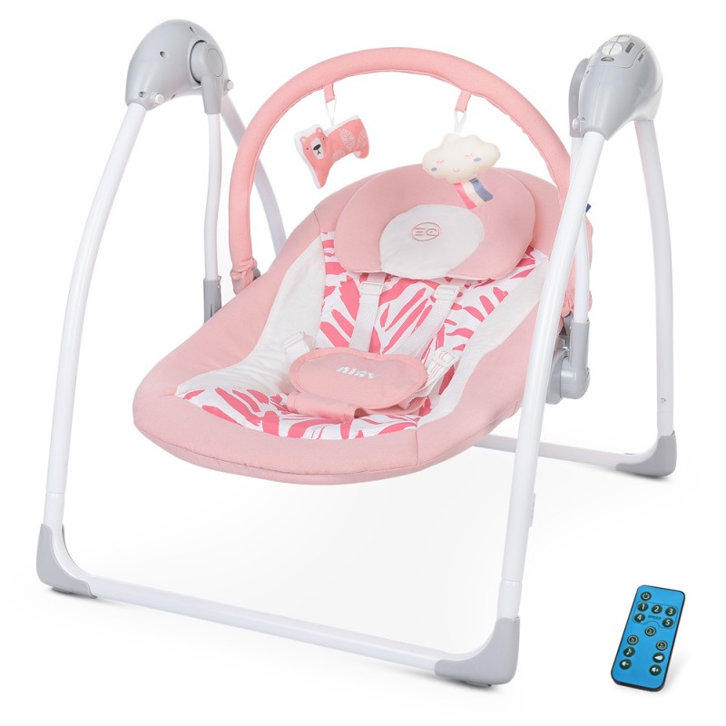 Кресло-качалка El Camino Airy ME-1047L-Rose-Leaves розовое