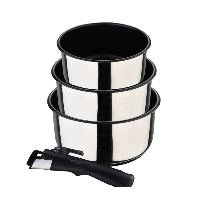 Набор ковшей Bergner Click cook BG-32293-MM 4 предмета серебристый