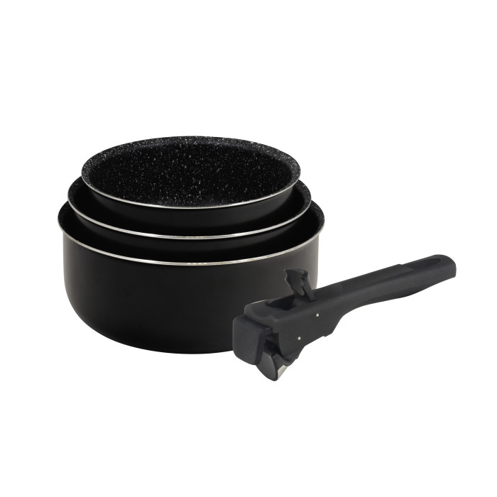 Набор ковшей Bergner Click cook black BG-31602-BK 4 предмета черный