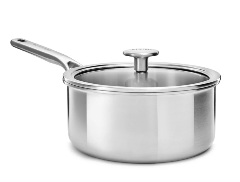 Ковш с крышкой KitchenAid MSS СС003256-001 16 см 1.5 л серебристый