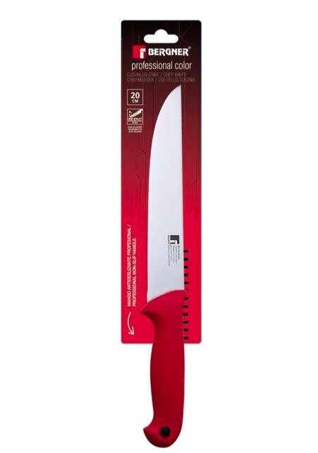 Нож поварской Bergner Professional color BG-39140-RD 20 см