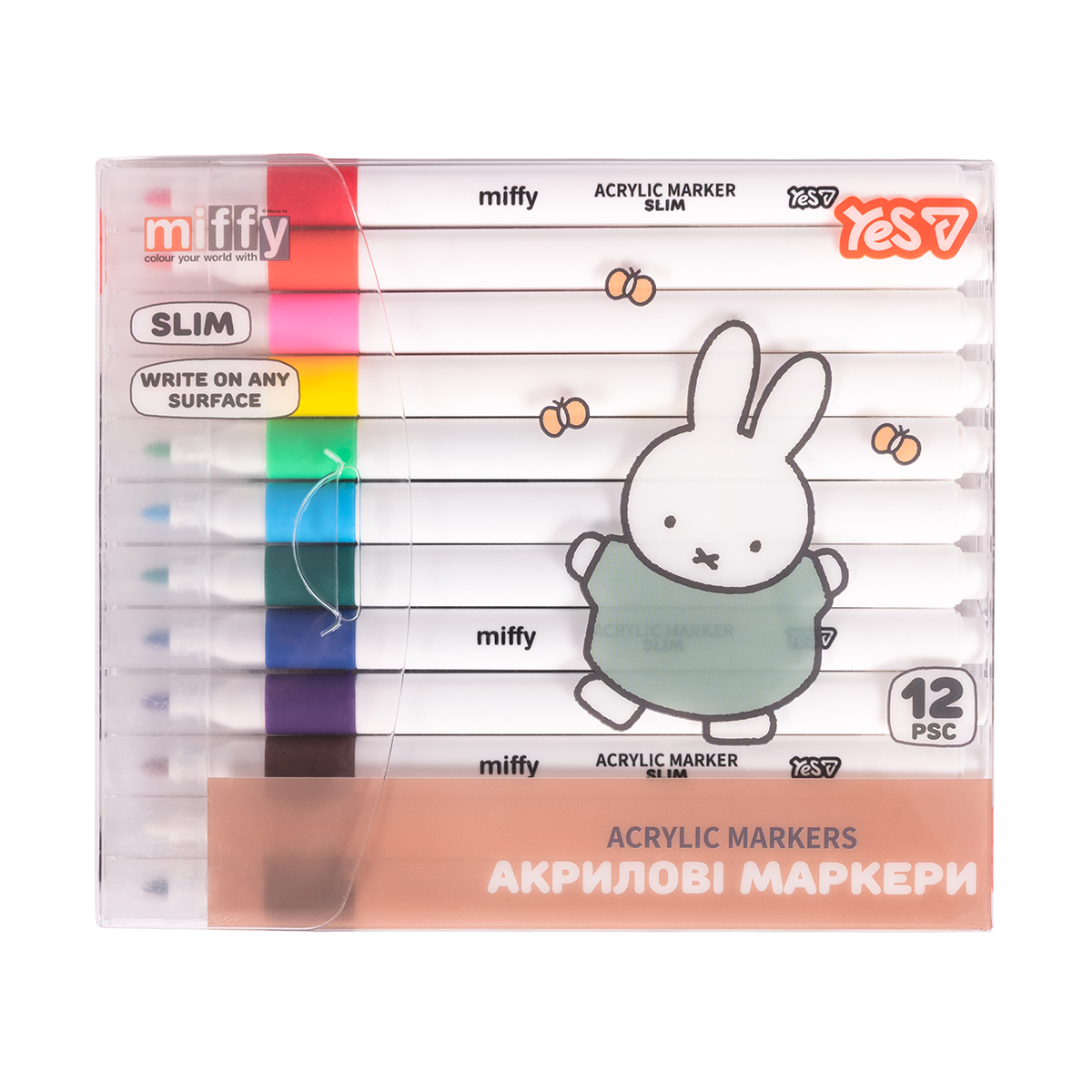 Набор маркеров акриловых YES Miffy 650626 12 цветов