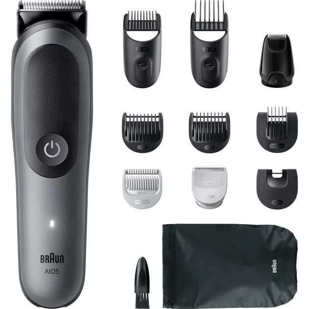 Машинка для стрижки волос Braun All-in-One Series 5 AIO5560 4 Вт графитовая