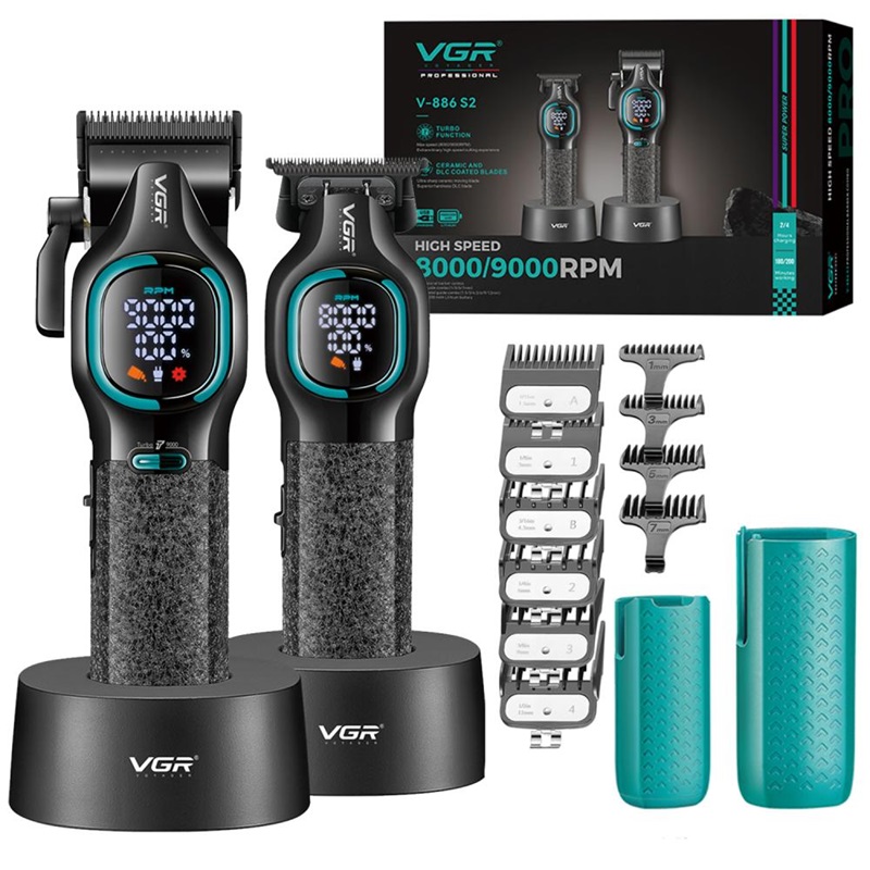 Комплект длят стрижки VGR V-886 S2 BLACK черный