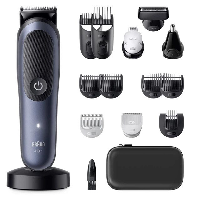 Машинка для стрижки волос Braun All-in-One Series 7 AIO 7580 4 Вт синяя