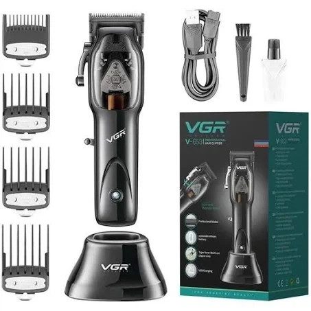 Машинка для стрижки аккумуляторная VGR V-653 черная