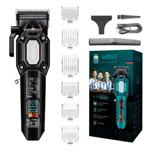 Машинка для стрижки аккумуляторная VGR V-600 BLACK 8 Вт черная