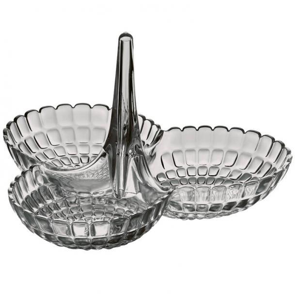 Менажница Guzzini Tiffany 19920092 25х15,5х23,5 см серая