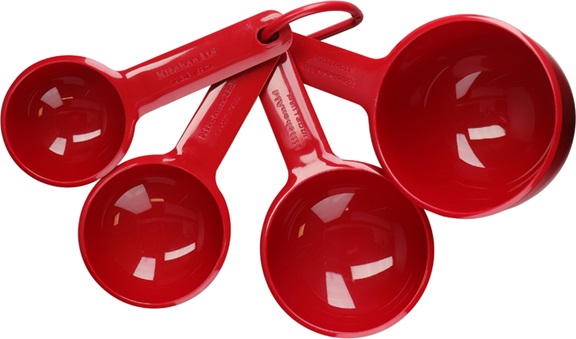 Набор мерных ковшиков KitchenAid Universal KQG058OHERE 4 шт красный