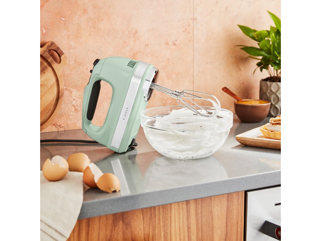 Миксер ручной KitchenAid Almond 5KHM9212EPT 450 Вт мятный Миксер ручной KitchenAid Almond 5KHM9212EPT 450 Вт мятный