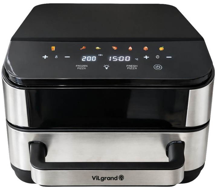 Мультипечь ViLgrand VAF4022-2PZ 2200 Вт 4 л черная Мультипечь ViLgrand VAF4022-2PZ 2200 Вт 4 л черная