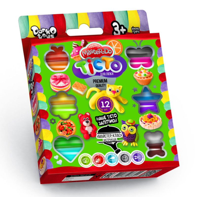 Тесто для лепки Danko Toys Master Do ДТ-TЛ-02-13 12 цветов
