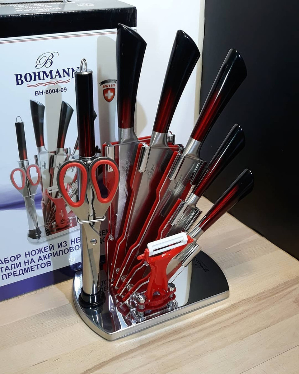 Набор кухонных ножей Bohmann BH-8004-09 9 предметов Набор кухонных ножей Bohmann BH-8004-09 9 предметов