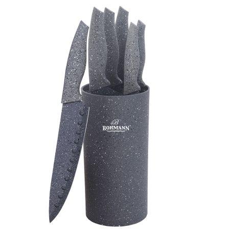 Набор кухонных ножей Bohmann BH-6165-Grey 6 предметов серый Набор кухонных ножей Bohmann BH-6165-Grey 6 предметов серый