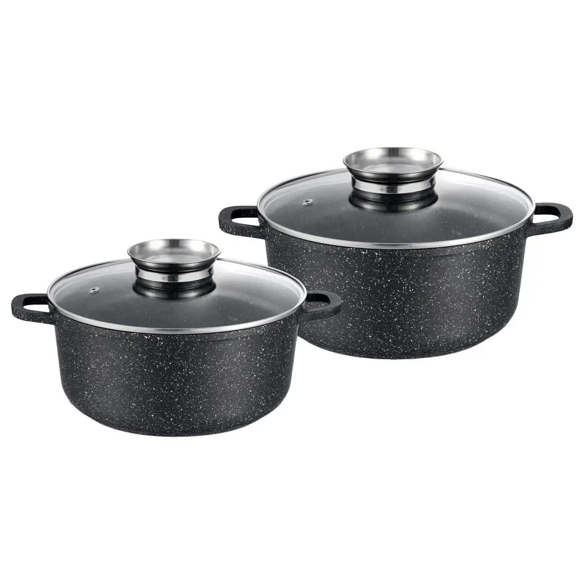 Набор кастрюль Gusto MARBLE GT-2404-28/30 4 предмета черный Набор кастрюль Gusto MARBLE GT-2404-28/30 4 предмета черный