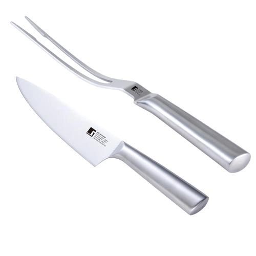 Набор столовых приборов для мяса Bergner BG-40220-MM 2 предметов серебристый