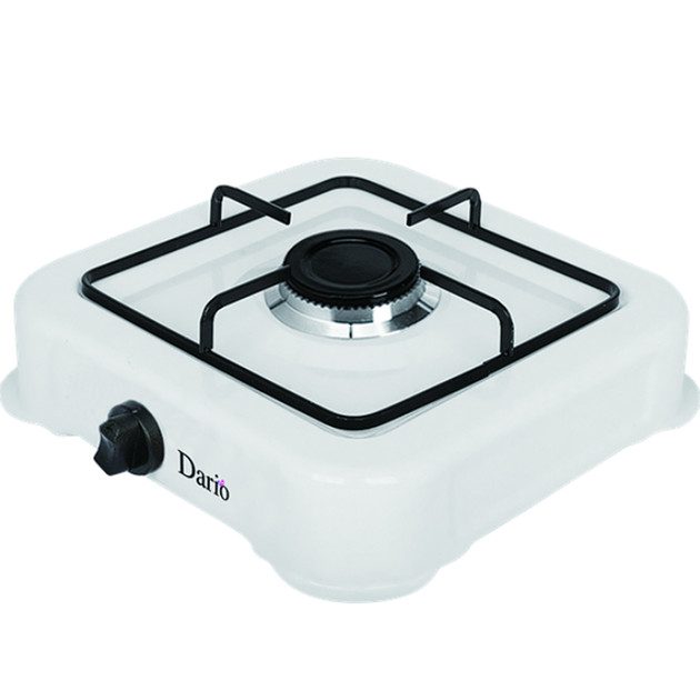 Плита настольная газовая DARIO DR105G White 29,5х29х6,5 см белая