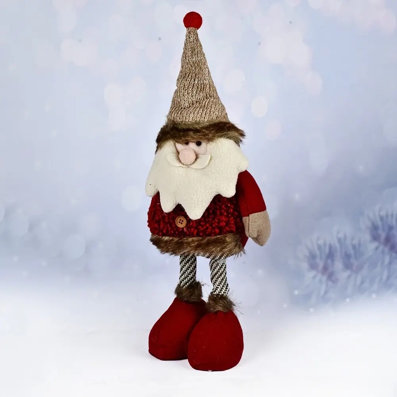 Фигура новогодняя телескопическая Stenson Santa Snowman R95917 19465 35-60 см