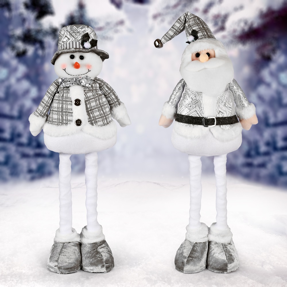 Фигура новогодняя Stenson Santa Snowman R96534 19478 71 см