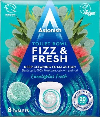 Таблетки для чистки унитазов Astonish toilet bowl cleaner Eucaliptus 5060060212695 8 шт