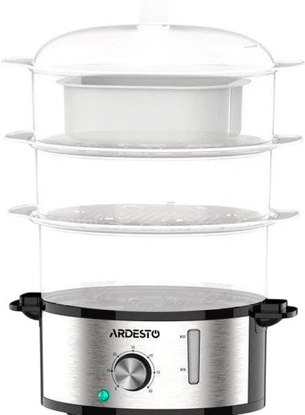 Пароварка электрическая Ardesto STC-K1S 800 Вт серебристая