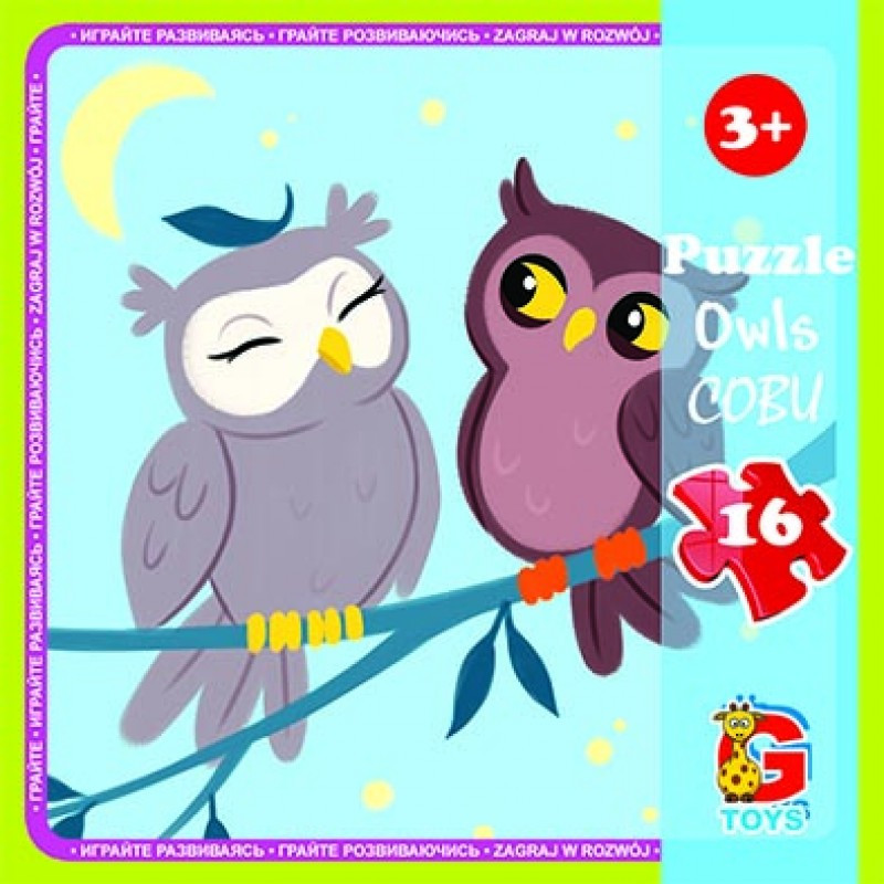 Пазлы G-Toys Лесные жители LR04 16 деталей