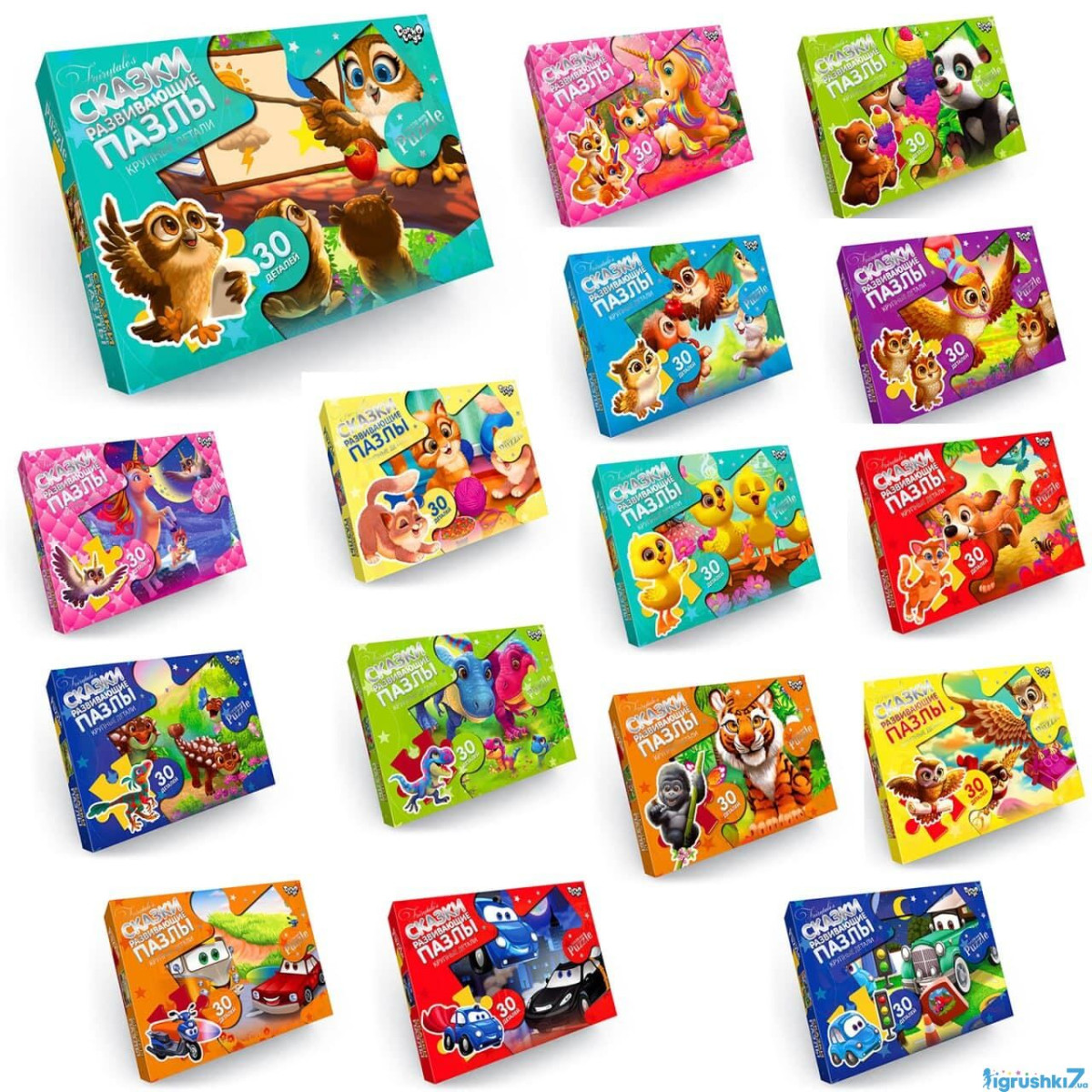 Пазлы Danko Toys Mx30-07-01-02-03-04-16 30 деталей