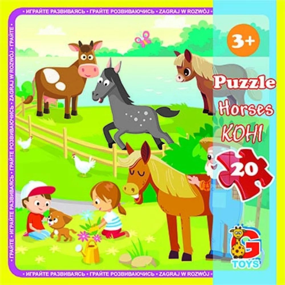 Пазлы G-Toys Ферма LA10 20 деталей