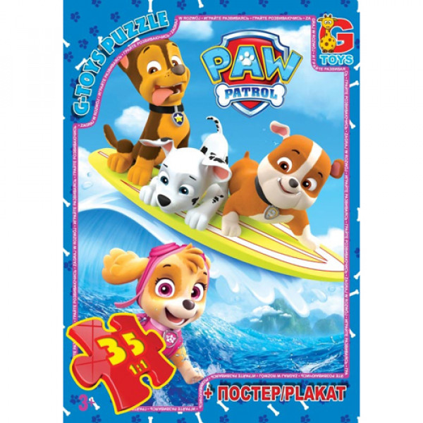 Пазлы G-Toys Paw Patrol PW0817 35 деталей