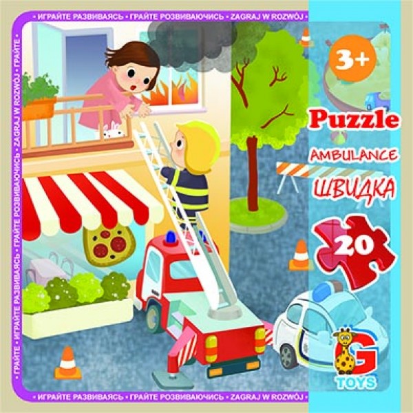 Пазлы G-Toys Транспорт LT09 20 деталей