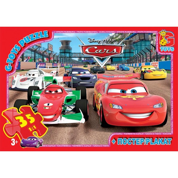 Пазлы G-Toys Тачки Z10215 35 деталей