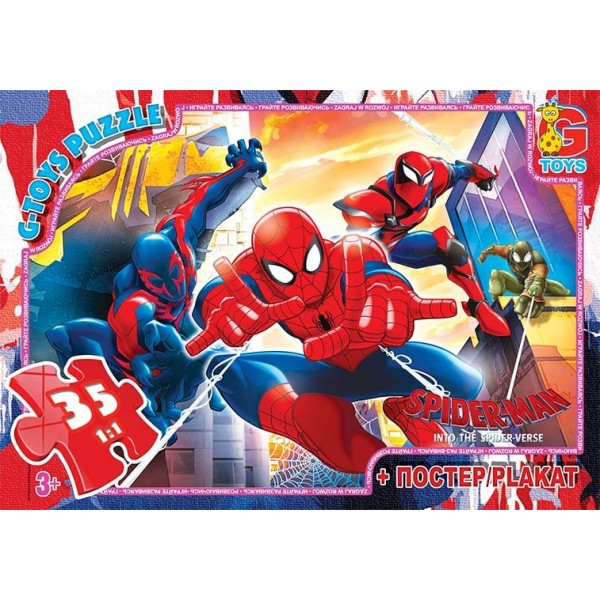 Пазлы G-Toys Человек-паук SM902 35 деталей