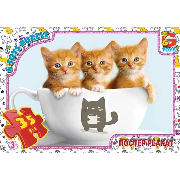 Пазлы G-Toys Домашние любимцы AN120 35 деталей