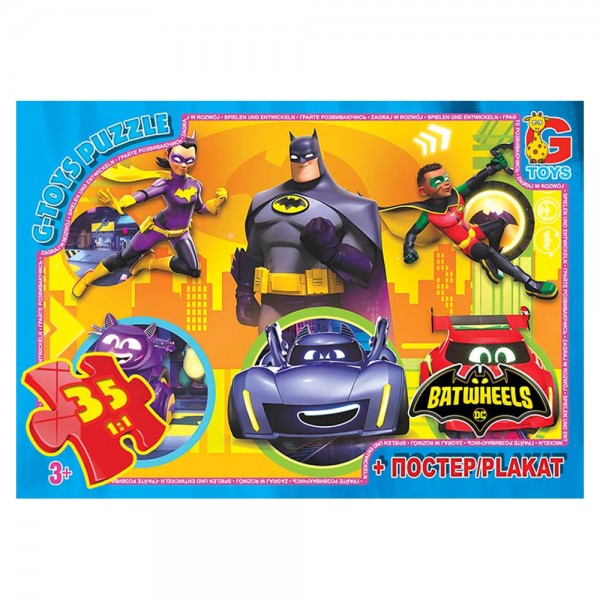 Пазлы G-Toys Batwheels BW02 35 деталей
