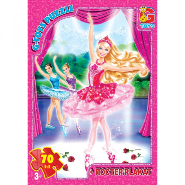 Пазлы G-Toys Barbie BA003 70 деталей