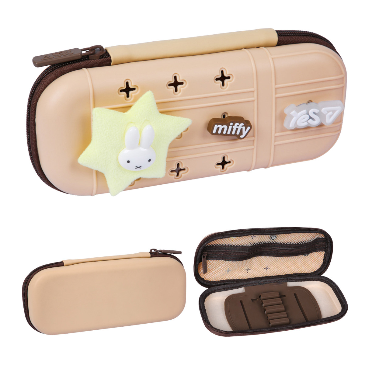 Пенал твердый с силиконовой панелью YES PHS-4 Miffy Bunny 533837 6х9.5х23 см