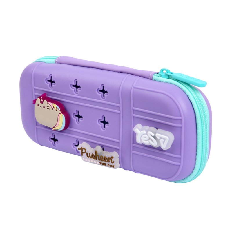 Пенал твердый с силиконовой панелью YES PHS-4 Pusheen Summer 533838 6х9.5х23 см