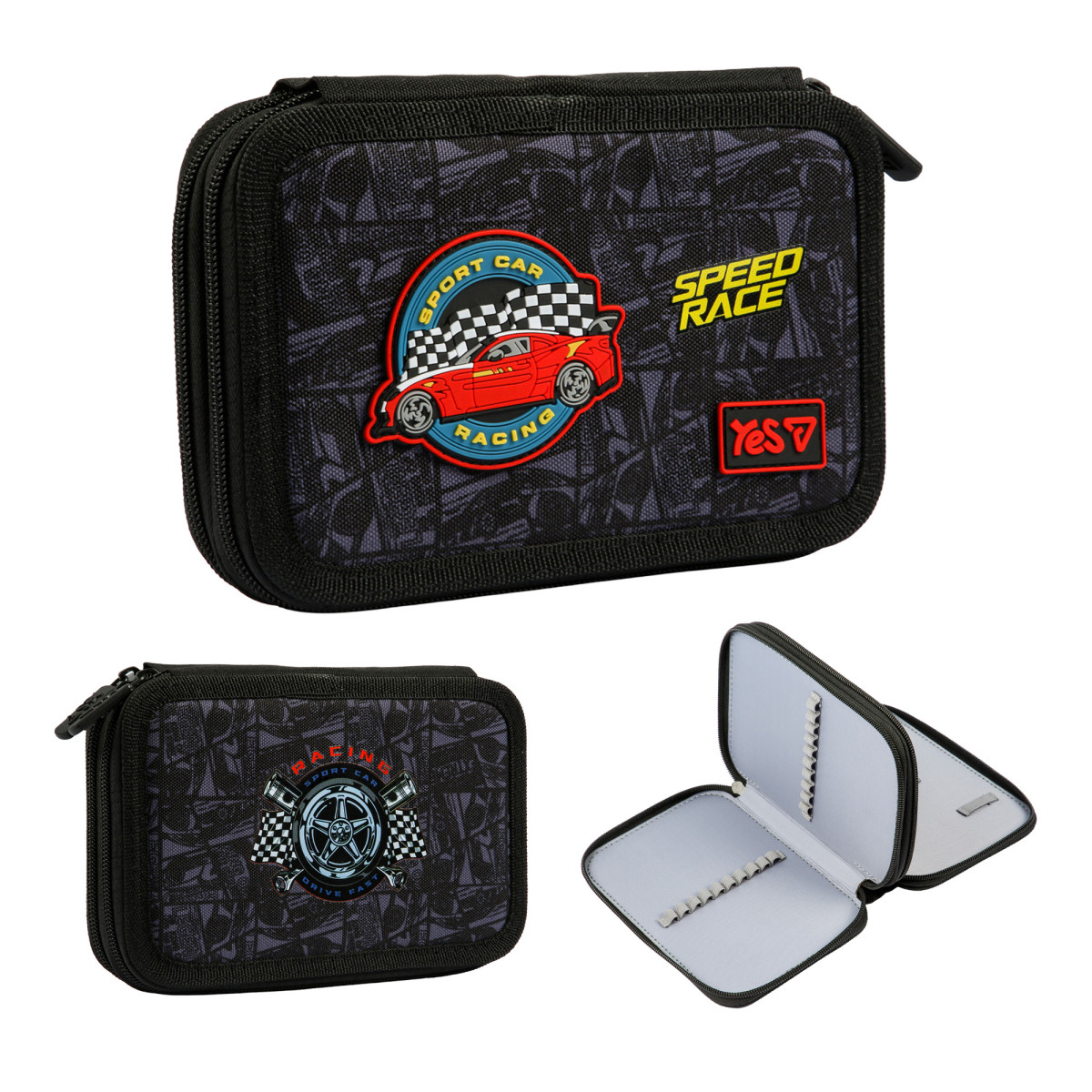 Пенал твердый YES HP-01 Drift King 533719 4х13х21 см
