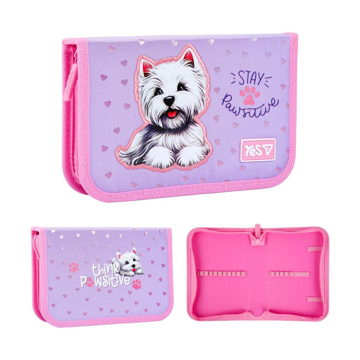 Пенал твердый одинарный без клапана YES HP-02 Pawesome 533723 3х13х21 см