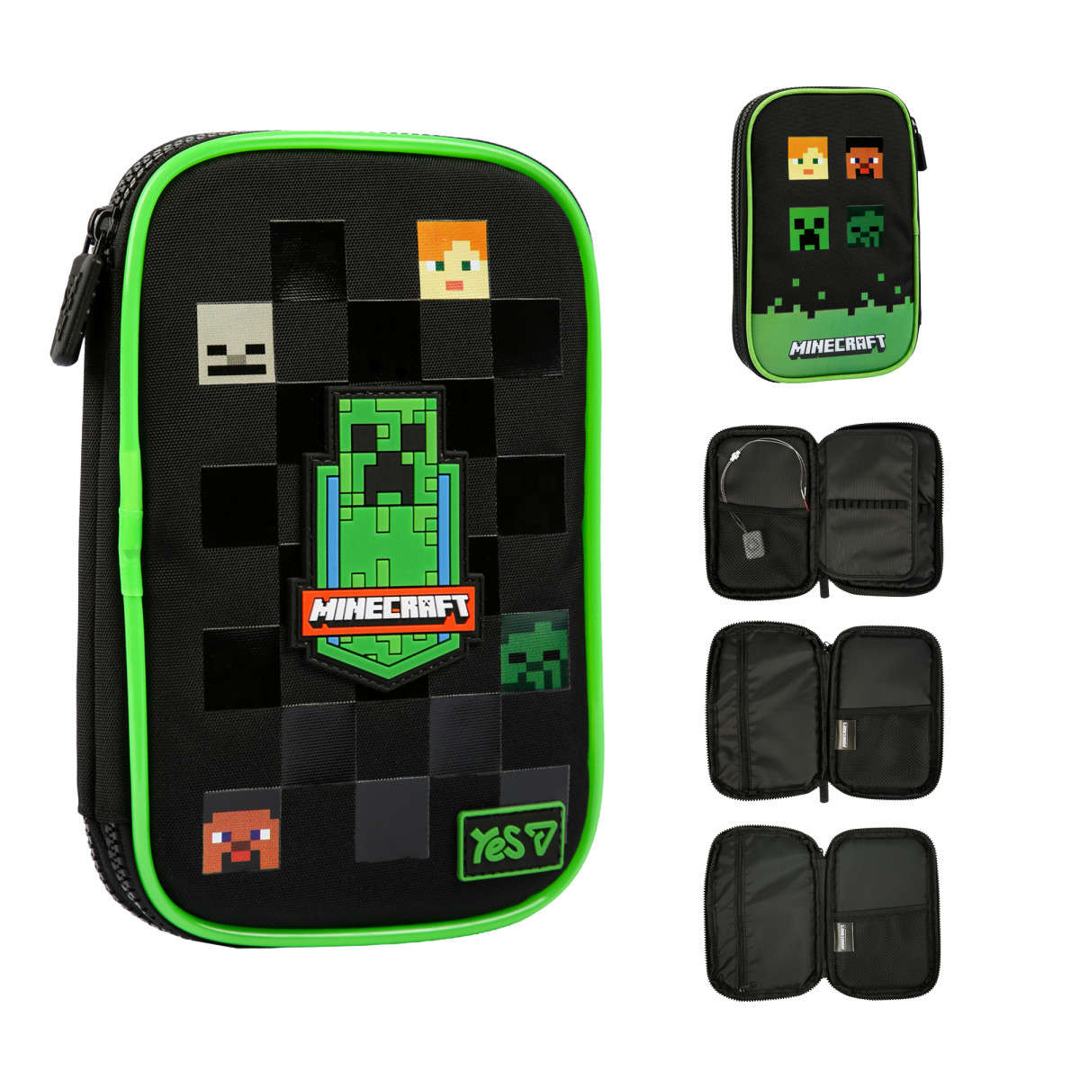 Пенал мягкий из LED YES PH-35 Minecraft Reality 533778 4х16х24 см