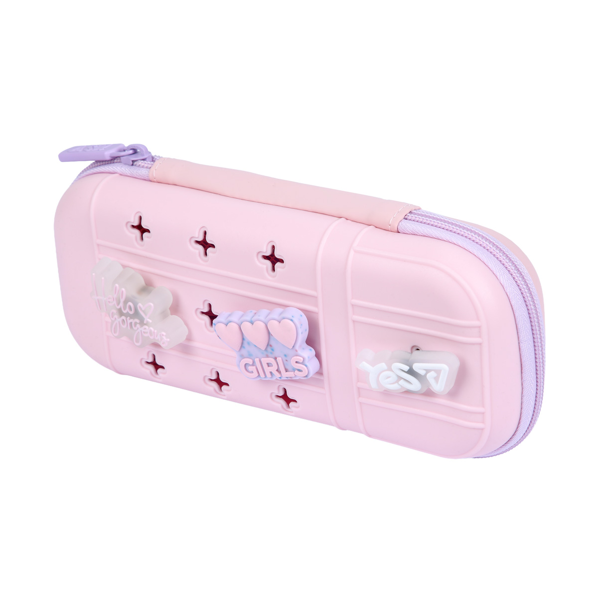 Пенал твердый с силиконовой панелью YES PHS-4 Charming 533839 6х9.5х23 см